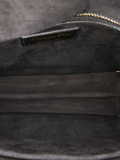 Pre-owned Dior 2017 Medium Lambskin Cannage Addict Flap Shoulder Bag