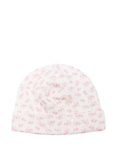 Monnalisa Rose-print Beanie In White