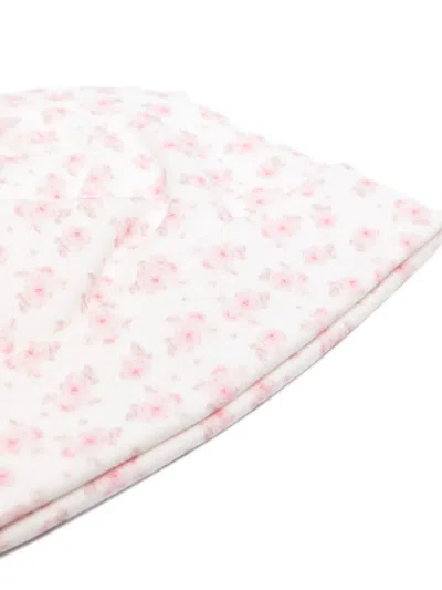 Monnalisa Rose-print Beanie In White
