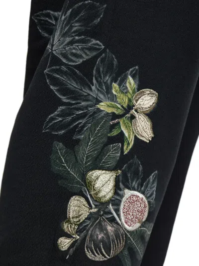 Emporio Armani Elastic Waist Sweatpants In Black