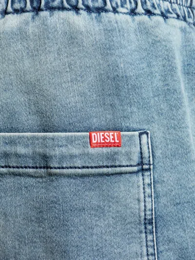 Diesel D-labb-s Elasticated-ankles Jeans In Blue