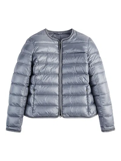 Fay Padded Zip-up Jacket In Gray