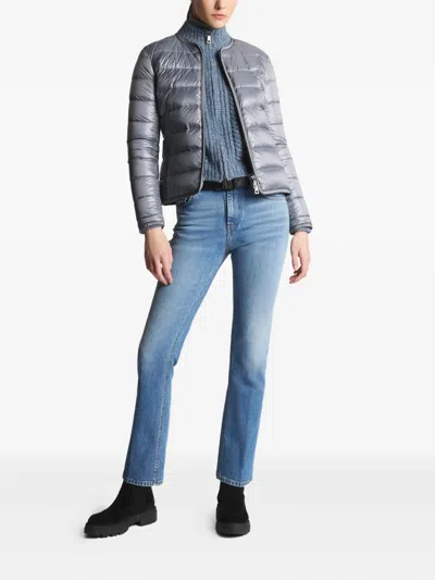 Fay Padded Zip-up Jacket In Gray