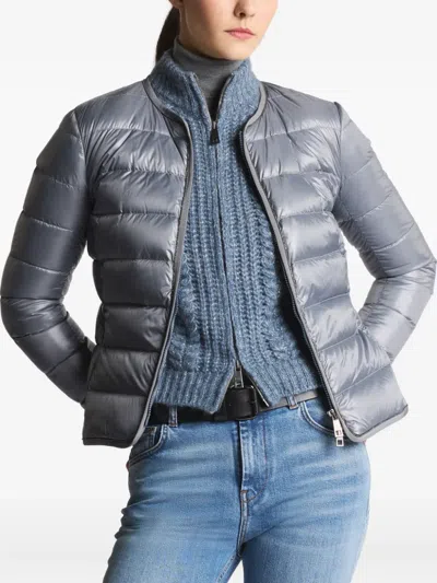 Fay Padded Zip-up Jacket In Gray