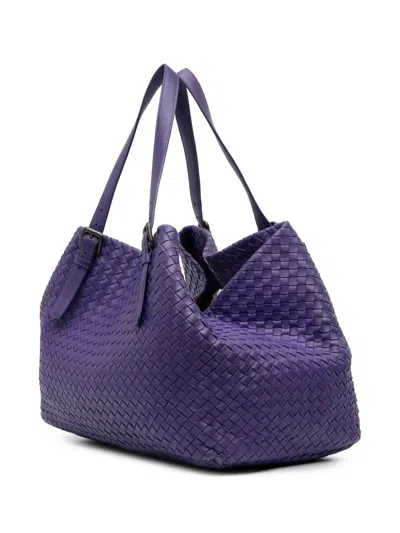 Pre-owned Bottega Veneta 2012-2024 Large Nappa Intrecciato Cesta Tote Bag