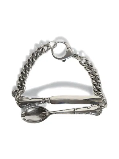 Enfants Riches Deprimes Spoon Fork Chain Bracelet In Metallic
