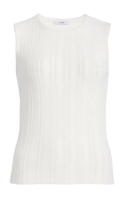 Adam Lippes Ribbed Compact-jacquard Tank Top
