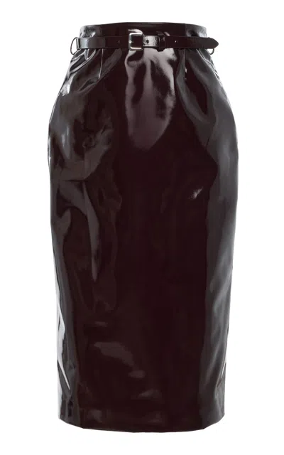 Adam Lippes Pencil Lacquer-canvas Knee-length Skirt