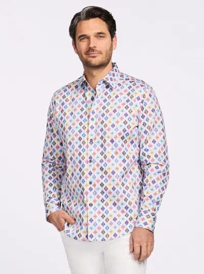 Robert Graham Peterman Geo Print Cotton Dress Shirt In Multi