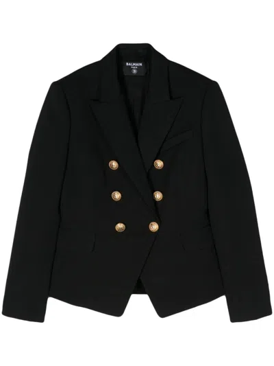 Balmain 6-button Double-breasted Wool Blazer