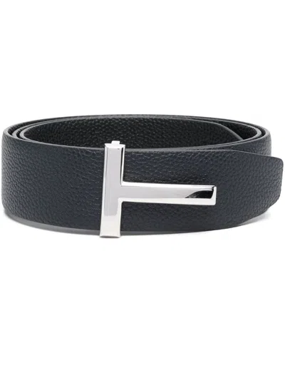 Tom Ford T Icon Leather Reversible Belt