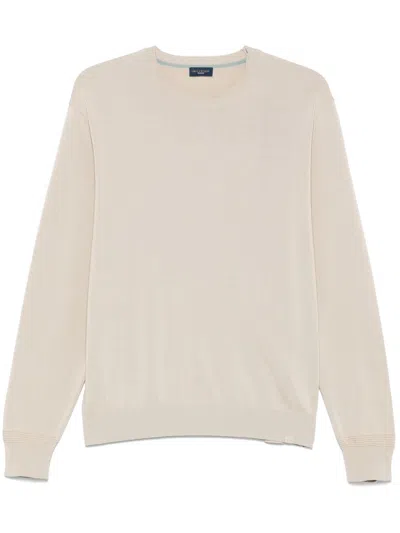 Paul & Shark Beige Crew Neck Sweater In Neutral