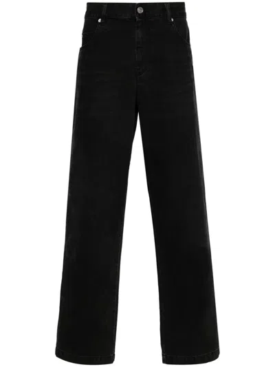 Isabel Marant Jorje-gb Straight Leg Corduroy Pants In Black