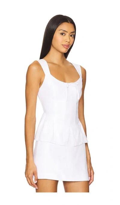 Elodie The Label Gaia Linen Top In White