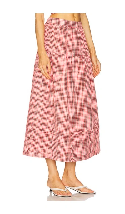Elodie The Label Jamie Skirt In Red