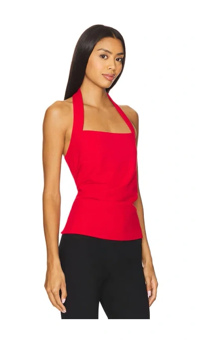 Elodie The Label Colbie Crepe Top In Red