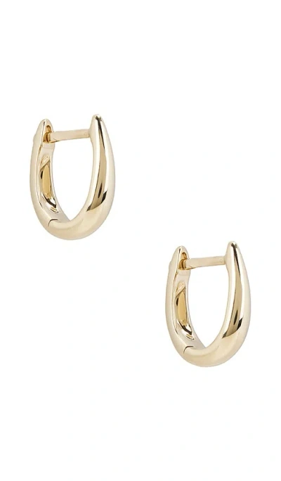 Ef Collection Gold Mini Maeve Huggie Earrings