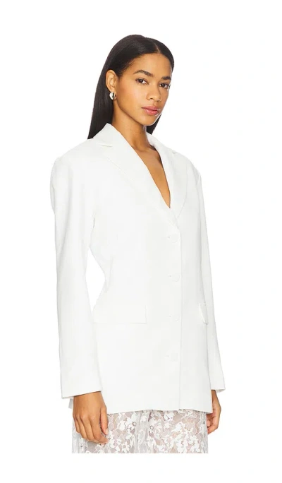 Amanda Uprichard X Revolve Samuel Blazer In White