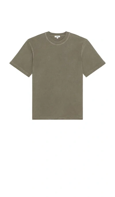 Agolde Asha Mock Neck Tee In Green