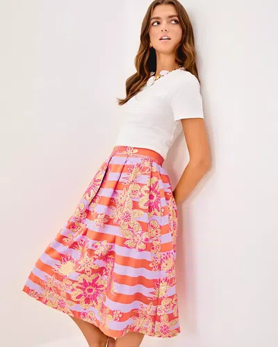 Lilly Pulitzer Lauderdale Midi Skirt In Pink