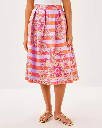 Lilly Pulitzer Lauderdale Midi Skirt In Pink