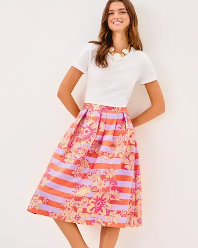 Lilly Pulitzer Lauderdale Midi Skirt In Pink