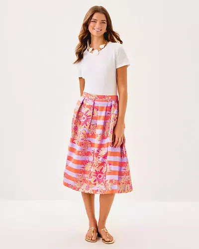 Lilly Pulitzer Lauderdale Midi Skirt In Pink