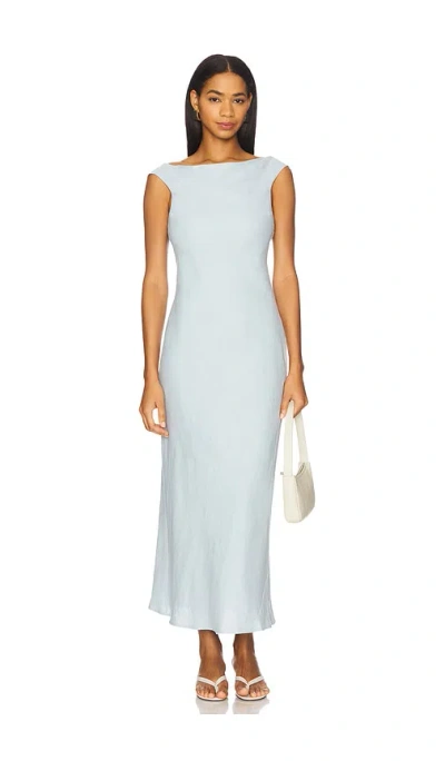 Faithfull The Brand Ilride Midi Dress In Gray