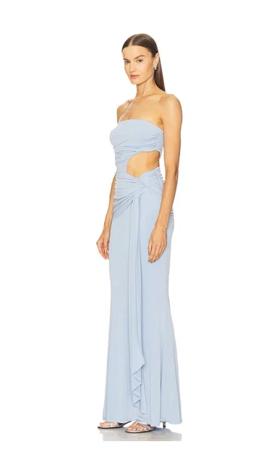 Michael Costello X Revolve Sivan Gown In Blue