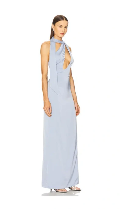 Michael Costello X Revolve Jolie Gown In Blue