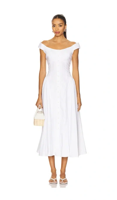 Lpa Mira Midi Dress In White