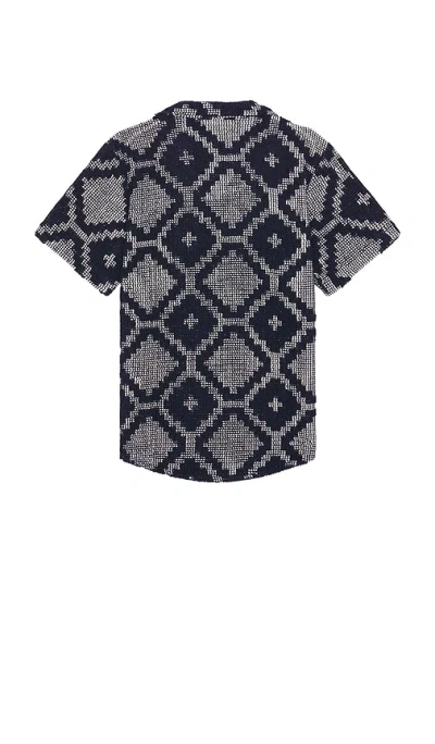Oas Trastevere Cuba Crochet Shirt In Black