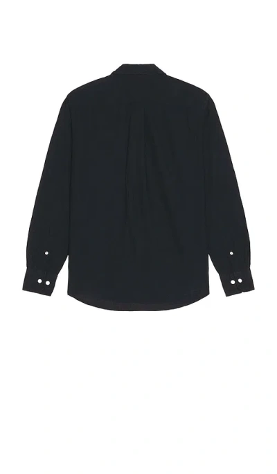 Norse Projects Algot Relaxed Cotton Linen Shirt In Black