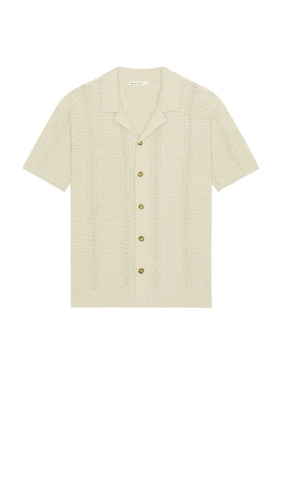 Marine Layer Jaden Sweater Resort Shirt In Neutral