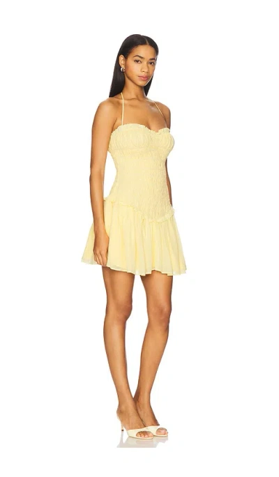Lovers & Friends Alessia Mini Dress In Yellow