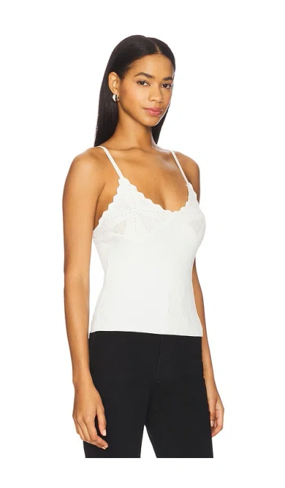 Ronny Kobo Leonie Knit Top In White