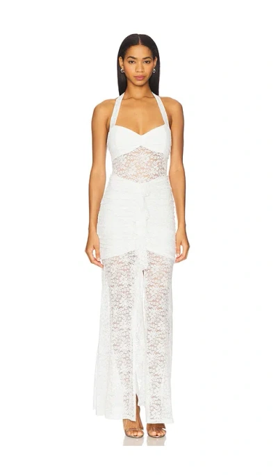 Runaway The Label Annika Maxi Dress In White