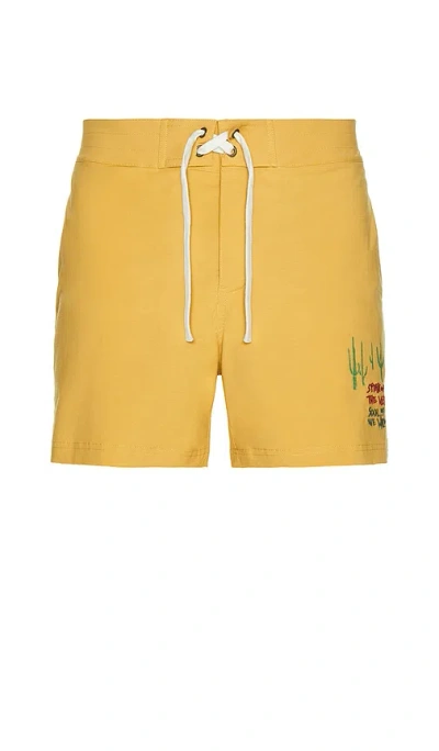 Sendero Provisions Co. Marejada Boardshorts In Yellow