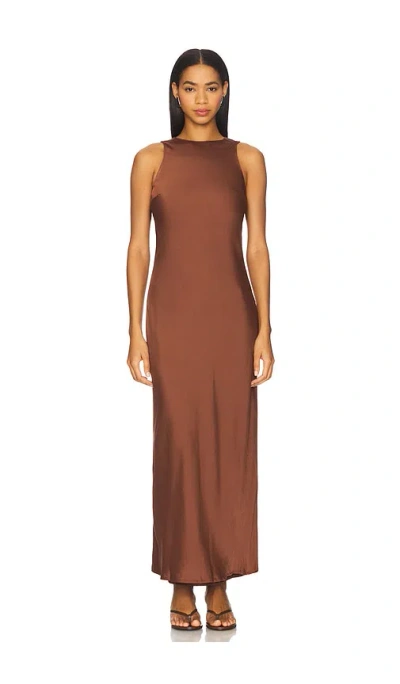 Sndys X Revolve Liora Maxi Dress In Brown