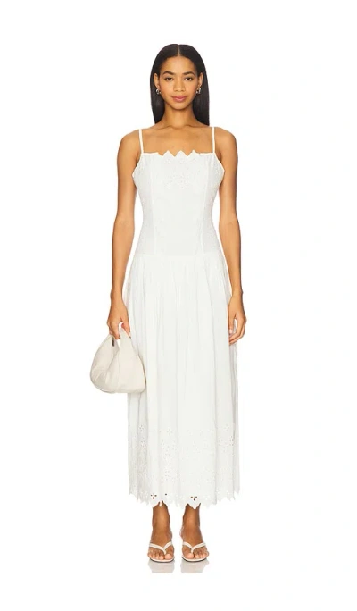 Tularosa Ava Midi Dress In White