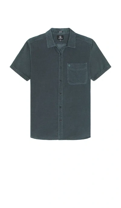 Volcom Date Knight Shirt In Blue