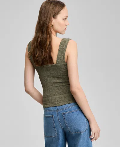 And Now This Women's Textured Seamless Tank, Exclusively At Macy's In Green