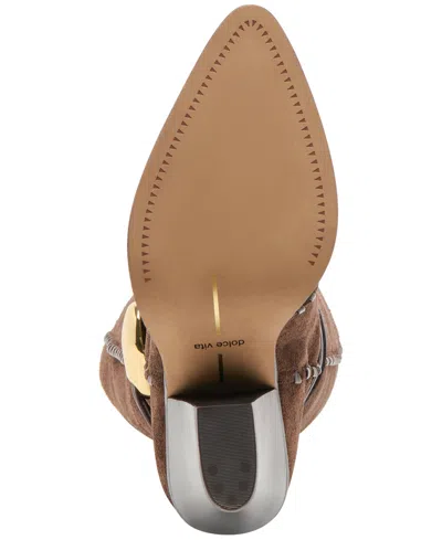 Dolce Vita Women's Jody Whipstitch Tall Heeled Western Boots