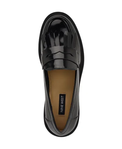 Nine West Missa Platform Lug Loafer In Black
