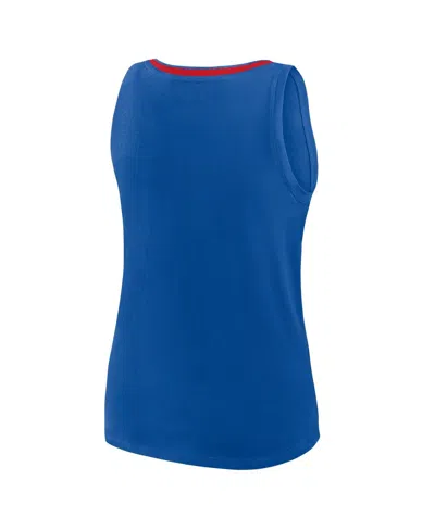 Logo Athletic Women's Royal Chicago Cubs Stellar Win V-neck Tank Top