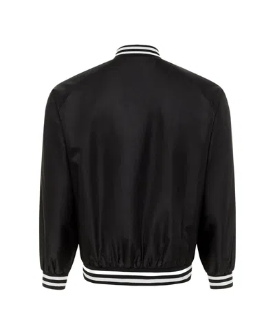 Sportiqe Men's And Women's Black New York Liberty Rock Roll Collection Ringo Satin Raglan Full-snap Bomber Ja
