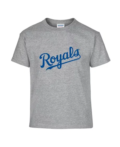Soft As A Grape Big Boys And Girls 2-pack Royal/gray Kansas City Royals T-shirt Set In Gray