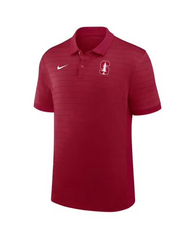 Nike Men's Cardinal Stanford Cardinal 2025 Early Season Coaches Sideline Victory Stripe Performance Polo  In Burgundy