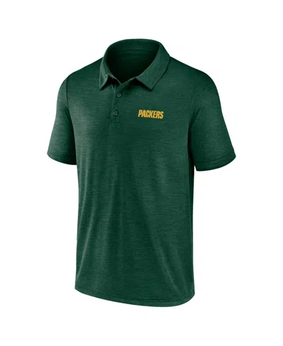 Logo Athletic Men's Green Green Bay Packers Unstoppable Polo Shirt