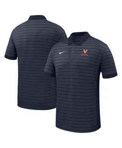 Nike Men's Navy Virginia Cavaliers 2025 Early Seasonâ Coaches Sideline Victory Stripe Performance Polo Sh In Blue